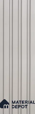 Grey Plain Colour Louver PN 05929 8 ft x 6 inch Charcoal Panel - 11 mm | Suitable for Feature Wall, TV Unit & Living Room | Width is Subjected to 5% Variation
