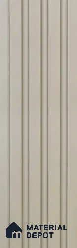 Beige Plain Colour Louver PN 05930 8 ft x 6 inch Charcoal Panel - 11 mm | Suitable for Feature Wall, TV Unit & Living Room | Width is Subjected to 5% Variation