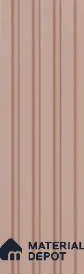 Pink Plain Colour Louver PN 05933 8 ft x 6 inch Charcoal Panel - 11 mm | Suitable for Feature Wall, TV Unit & Living Room | Width is Subjected to 5% Variation