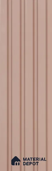Pink Plain Colour Louver PN 05933 8 ft x 6 inch Charcoal Panel - 11 mm | Suitable for Feature Wall, TV Unit & Living Room | Width is Subjected to 5% Variation