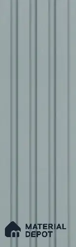 Blue Plain Colour Louver PN 05919 8 ft x 6 inch Charcoal Panel - 11 mm | Suitable for Feature Wall, TV Unit & Living Room | Width is Subjected to 5% Variation