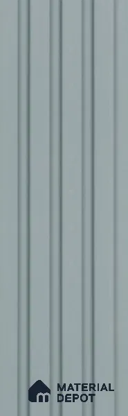 Blue Plain Colour Louver PN 05919 8 ft x 6 inch Charcoal Panel - 11 mm | Suitable for Feature Wall, TV Unit & Living Room | Width is Subjected to 5% Variation