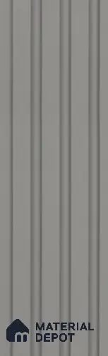 Grey Plain Colour Louver PN 05921 8 ft x 6 inch Charcoal Panel - 10 mm | Suitable for Feature Wall, TV Unit & Living Room | Width is Subjected to 5% Variation
