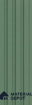 Green Plain Colour Louver PN 05922 8 ft x 6 inch Charcoal Panel - 11 mm | Suitable for Feature Wall, TV Unit & Living Room | Width is Subjected to 5% Variation