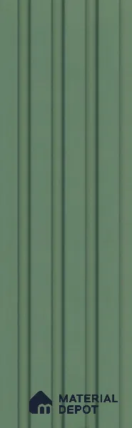Green Plain Colour Louver PN 05922 8 ft x 6 inch Charcoal Panel - 11 mm | Suitable for Feature Wall, TV Unit & Living Room | Width is Subjected to 5% Variation