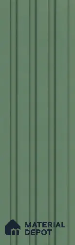 Green Plain Colour Louver PN 05922 8 ft x 6 inch Charcoal Panel - 11 mm | Suitable for Feature Wall, TV Unit & Living Room | Width is Subjected to 5% Variation