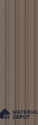 Brown Plain Colour Louver PN 05923 8 ft x 6 inch Charcoal Panel - 10 mm | Suitable for Feature Wall, TV Unit & Living Room | Width is Subjected to 5% Variation