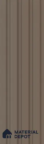Brown Plain Colour Louver PN 05923 8 ft x 6 inch Charcoal Panel - 10 mm | Suitable for Feature Wall, TV Unit & Living Room | Width is Subjected to 5% Variation