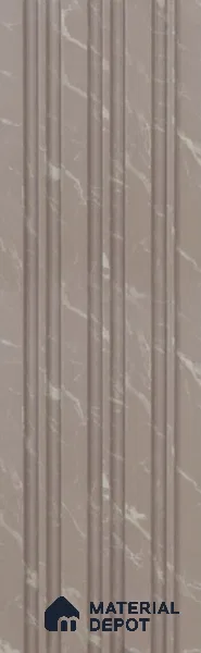 Brown Marble Louver PN 05914 8 ft x 6 inch Charcoal Panel - 10 mm | Suitable for Feature Wall, TV Unit & Living Room | Width is Subjected to 5% Variation