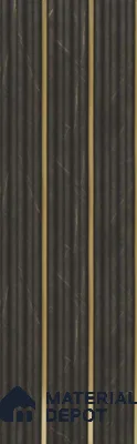 Black Marble Louver PN 05907 8 ft x 6 inch Charcoal Panel - 10 mm | Suitable for Feature Wall, TV Unit & Living Room | Width is Subjected to 5% Variation