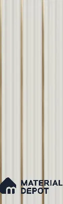 White Plain Colour Louver PN 05894 8 ft x 6 inch Charcoal Panel - 10 mm | Suitable for Feature Wall, TV Unit & Living Room | Width is Subjected to 5% Variation