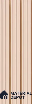 Pink Plain Colour Louver PN 05895 8 ft x 6 inch Charcoal Panel - 10 mm | Suitable for Feature Wall, TV Unit & Living Room | Width is Subjected to 5% Variation