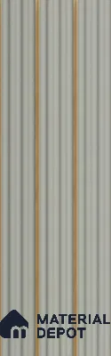 Grey Plain Colour Louver PN 05896 8 ft x 6 inch Charcoal Panel - 10 mm | Suitable for Feature Wall, TV Unit & Living Room | Width is Subjected to 5% Variation