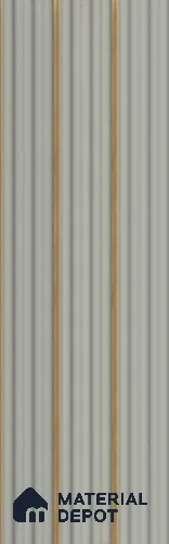 Grey Plain Colour Louver PN 05896 8 ft x 6 inch Charcoal Panel - 10 mm | Suitable for Feature Wall, TV Unit & Living Room | Width is Subjected to 5% Variation