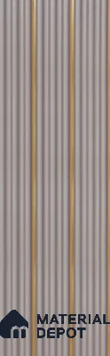 Purple Plain Colour Louver PN 05897 8 ft x 6 inch Charcoal Panel - 10 mm | Suitable for Feature Wall, TV Unit & Living Room | Width is Subjected to 5% Variation