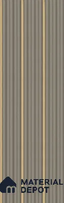 Grey Plain Colour Louver PN 05898 8 ft x 6 inch Charcoal Panel - 10 mm | Suitable for Feature Wall, TV Unit & Living Room | Width is Subjected to 5% Variation
