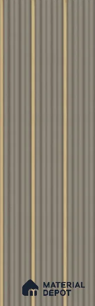 Grey Plain Colour Louver PN 05898 8 ft x 6 inch Charcoal Panel - 10 mm | Suitable for Feature Wall, TV Unit & Living Room | Width is Subjected to 5% Variation