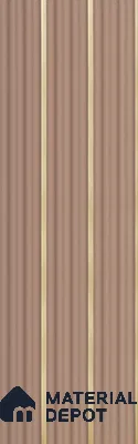 Pink Plain Colour Louver PN 05899 8 ft x 6 inch Charcoal Panel - 10 mm | Suitable for Feature Wall, TV Unit & Living Room | Width is Subjected to 5% Variation