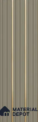 Grey Plain Colour Louver PN 05900 8 ft x 6 inch Charcoal Panel - 10 mm | Suitable for Feature Wall, TV Unit & Living Room | Width is Subjected to 5% Variation