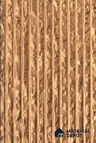 Brown Metallic Louver PN 02967 8 ft x 2 ft PVC Panel - 3 mm | Suitable for Feature Wall, TV Unit & Living Room | Width is Subjected to 5% Variation