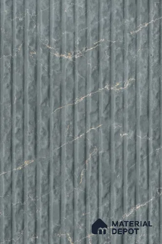 Grey Stone Louver PN 02968 8 ft x 2 ft PVC Panel - 3 mm | Suitable for Feature Wall, TV Unit & Living Room | Width is Subjected to 5% Variation