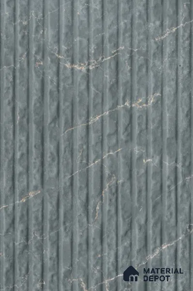 Grey Stone Louver PN 02968 8 ft x 2 ft PVC Panel - 3 mm | Suitable for Feature Wall, TV Unit & Living Room | Width is Subjected to 5% Variation