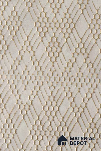 Beige Patterned Look PVC Decorative Wall Panel PN 02972 8 ft x 2 ft - 3 mm | Suitable for Feature Wall, TV Unit & Living Room | Width is Subjected to 5% Variation