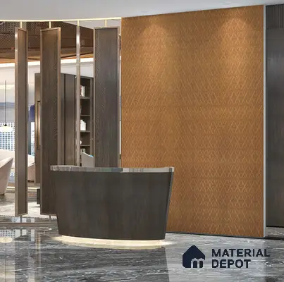 Brown Patterned Look PVC Decorative Wall Panel PN 02973 8 ft x 2 ft - 3 mm | Suitable for Feature Wall, TV Unit & Living Room | Width is Subjected to 5% Variation