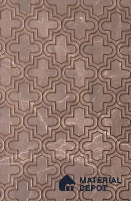 Brown Patterned Look PVC Decorative Wall Panel PN 02974 8 ft x 2 ft - 3 mm | Suitable for Feature Wall, TV Unit & Living Room | Width is Subjected to 5% Variation