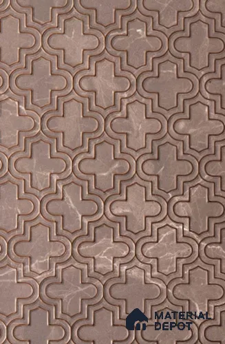 Brown Patterned Look PVC Decorative Wall Panel PN 02974 8 ft x 2 ft - 3 mm | Suitable for Feature Wall, TV Unit & Living Room | Width is Subjected to 5% Variation