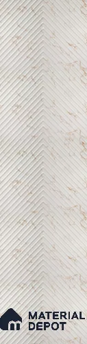 White Patterned Look PVC Decorative Wall Panel PN 02980 8 ft x 2 ft - 3 mm | Suitable for Feature Wall, TV Unit & Living Room | Width is Subjected to 5% Variation