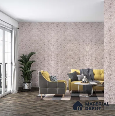 Beige Patterned Look PVC Decorative Wall Panel PN 02986 8 ft x 2 ft - 3 mm | Suitable for Feature Wall, TV Unit & Living Room | Width is Subjected to 5% Variation