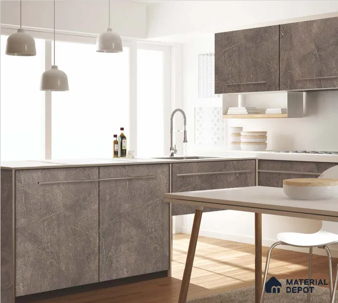 GA 4806 8 ft x 4 ft Marble Finish 6H Antiscratch Acrylic Laminate - 1.5 mm