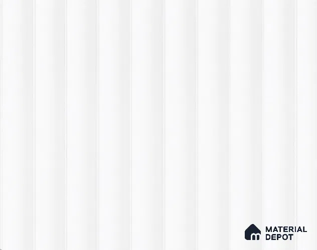 Bright White Fluted Solid Color LM 23858 8 ft x 4 ft High Gloss Finish Acrylic Laminate - 3 mm | Suitable for TV Unit,Wardrobe, Kitchen Cabinets