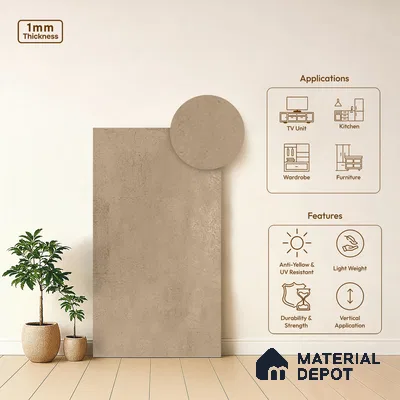 Stone Look LM 03777 8 ft x 4 ft Matte Finish Decorative Laminate - 1 mm | Suitable for TV Unit, Wardrobe, Kitchen Cabinets