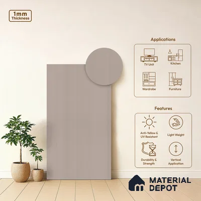 Stone Look LM 03843 8 ft x 4 ft Texture Finish Decorative Laminate - 1 mm | Suitable for TV Unit, Wardrobe, Kitchen Cabinets
