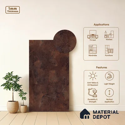 Stone Look LM 03894 8 ft x 4 ft Texture Finish Decorative Laminate - 1 mm | Suitable for TV Unit, Wardrobe, Kitchen Cabinets