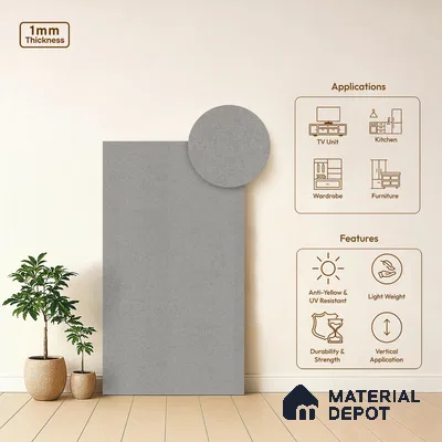 Stone Look LM 03897 8 ft x 4 ft Texture Finish Decorative Laminate - 1 mm | Suitable for TV Unit, Wardrobe, Kitchen Cabinets