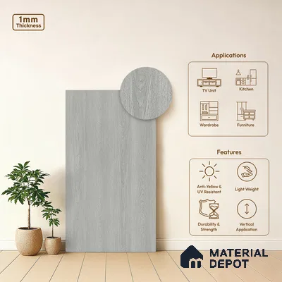 Beige Fabric Look LM 20096 8 ft x 4 ft Texture Finish Decorative Laminate - 1 mm | Suitable for TV Unit, Wardrobe, Kitchen Cabinets