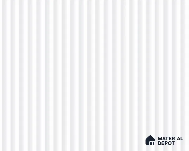 Fluted White Fluted Solid Color LM 23763 8 ft x 4 ft High Gloss Finish Acrylic Laminate - 3 mm | Suitable for TV Unit,Wardrobe, Kitchen Cabinets