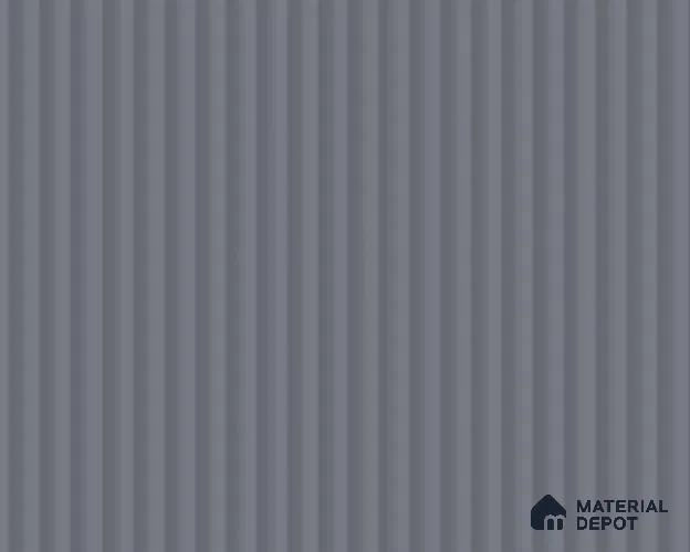 Medium Grey Fluted Solid Color LM 23787 8 ft x 4 ft High Gloss Finish Acrylic Laminate - 3 mm | Suitable for TV Unit,Wardrobe, Kitchen Cabinets