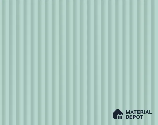 Pale Blue Fluted Solid Color LM 23771 8 ft x 4 ft High Gloss Finish Acrylic Laminate - 3 mm | Suitable for TV Unit,Wardrobe, Kitchen Cabinets