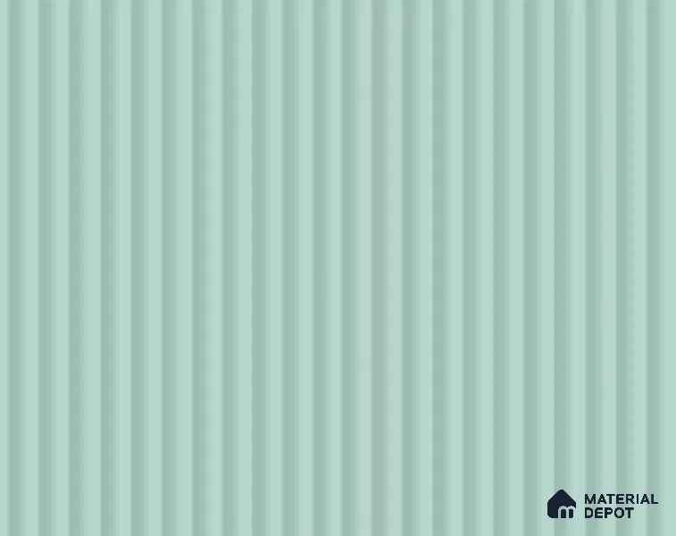 Pale Blue Fluted Solid Color LM 23771 8 ft x 4 ft High Gloss Finish Acrylic Laminate - 3 mm | Suitable for TV Unit,Wardrobe, Kitchen Cabinets