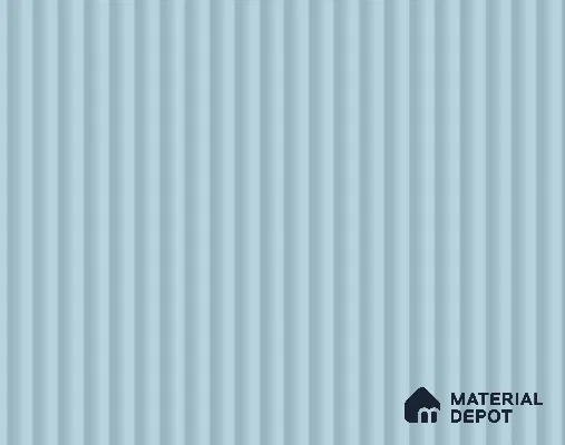 Powder Blue Fluted Solid Color LM 23779 8 ft x 4 ft High Gloss Finish Acrylic Laminate - 3 mm | Suitable for TV Unit,Wardrobe, Kitchen Cabinets