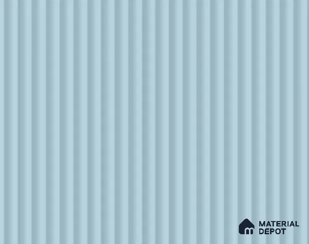 Powder Blue Fluted Solid Color LM 23779 8 ft x 4 ft High Gloss Finish Acrylic Laminate - 3 mm | Suitable for TV Unit,Wardrobe, Kitchen Cabinets