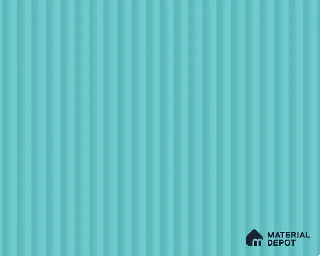 Aqua Blue Fluted Solid Color LM 23776 8 ft x 4 ft High Gloss Finish Acrylic Laminate - 3 mm | Suitable for TV Unit,Wardrobe, Kitchen Cabinets
