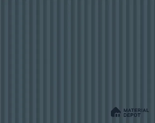 Deep Fluted Blue Fluted Solid Color LM 23791 8 ft x 4 ft High Gloss Finish Acrylic Laminate - 3 mm | Suitable for TV Unit,Wardrobe, Kitchen Cabinets