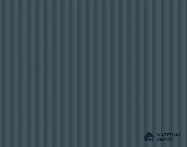 Deep Fluted Blue Fluted Solid Color LM 23791 8 ft x 4 ft High Gloss Finish Acrylic Laminate - 3 mm | Suitable for TV Unit,Wardrobe, Kitchen Cabinets