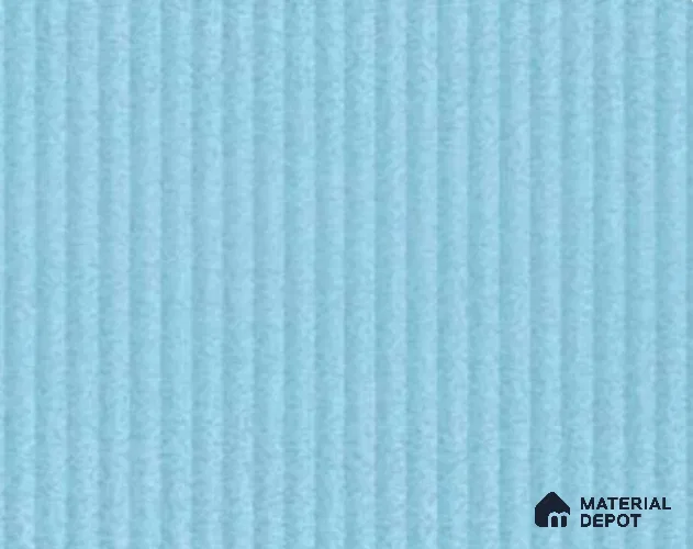 Powder Blue Fluted Solid Color LM 23751 8 ft x 4 ft High Gloss Finish Acrylic Laminate - 3 mm | Suitable for TV Unit,Wardrobe, Kitchen Cabinets