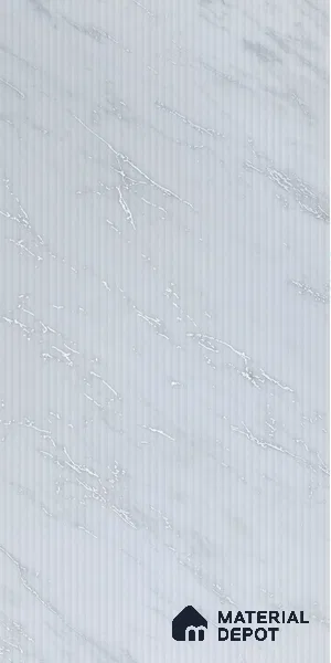 Marble Fluted LM 23737 8 ft x 4 ft High Gloss Finish Acrylic Laminate - 3 mm | Suitable for TV Unit,Wardrobe, Kitchen Cabinets